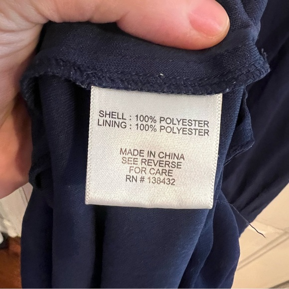 ModCloth Azaela Windy City High Neck Navy Dress Blouson Semi Formal Cocktail XL - Picture 7 of 7